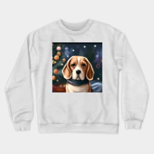 Cute Beagle Drawing Crewneck Sweatshirt